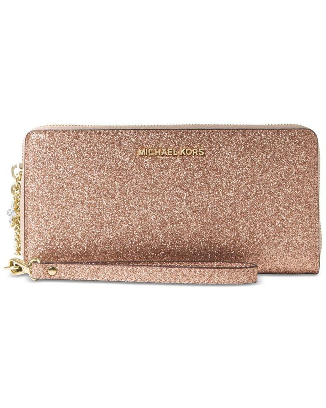michael kors rose gold wallet